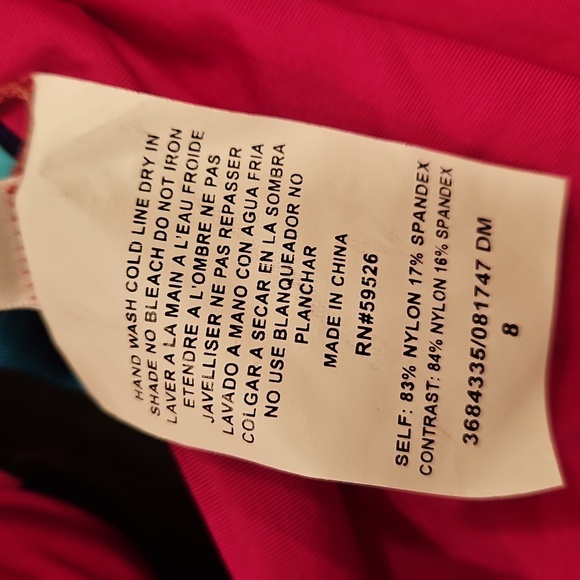 💕TRINA TURK💕 Medallion High Waist Bikini Bottom ~ Pink Medallion Print 8 NWT - Picture 10 of 10